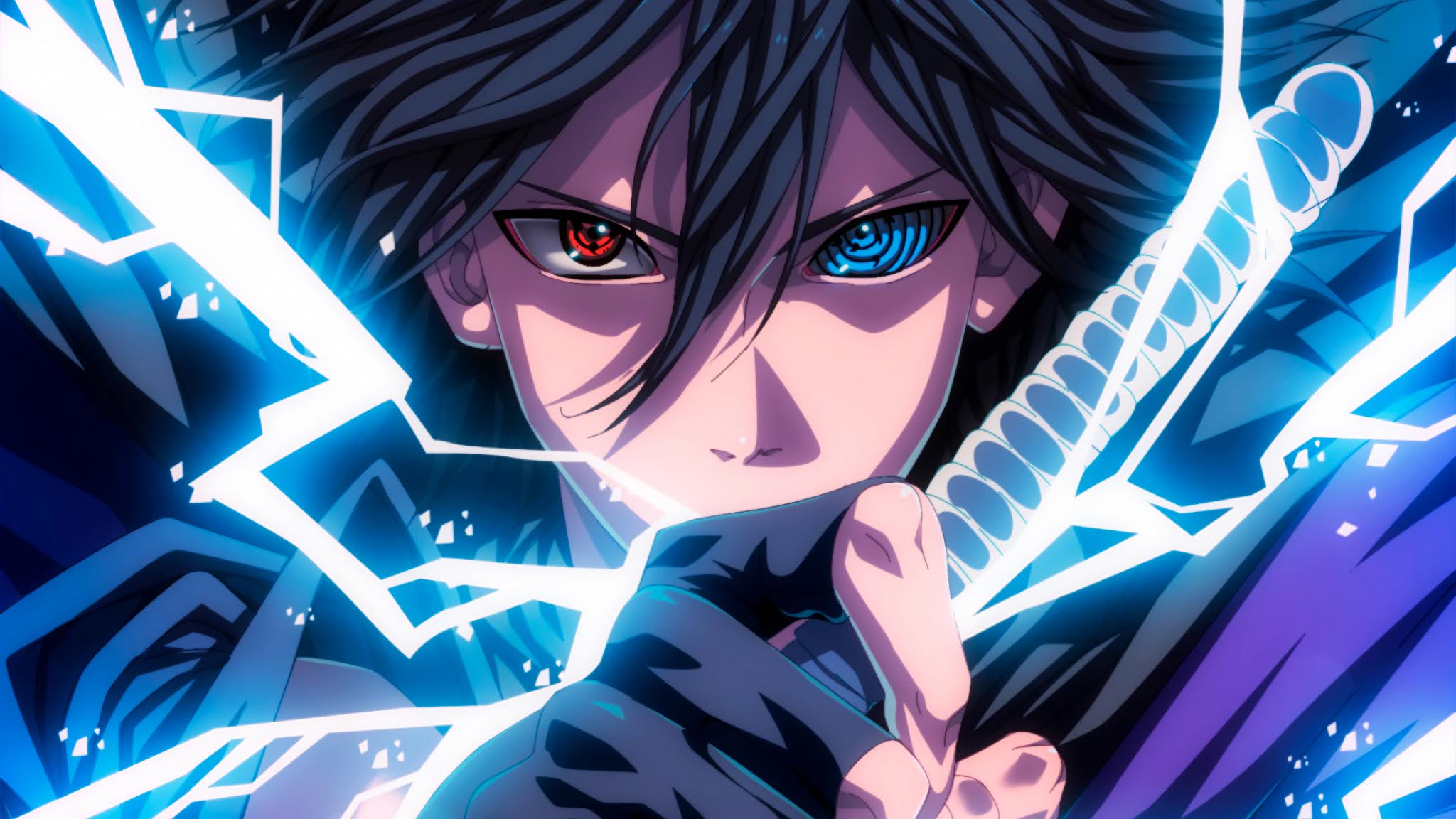 Sasuke Sharingan Rinnegan Eyes Lightning Anime 4k Ultra HD WALLPAPER